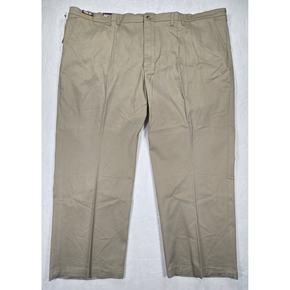 NWT Lee Mens 60x30 Big Tall Khaki Pants Relaxed Fit Total Freedom Stretch